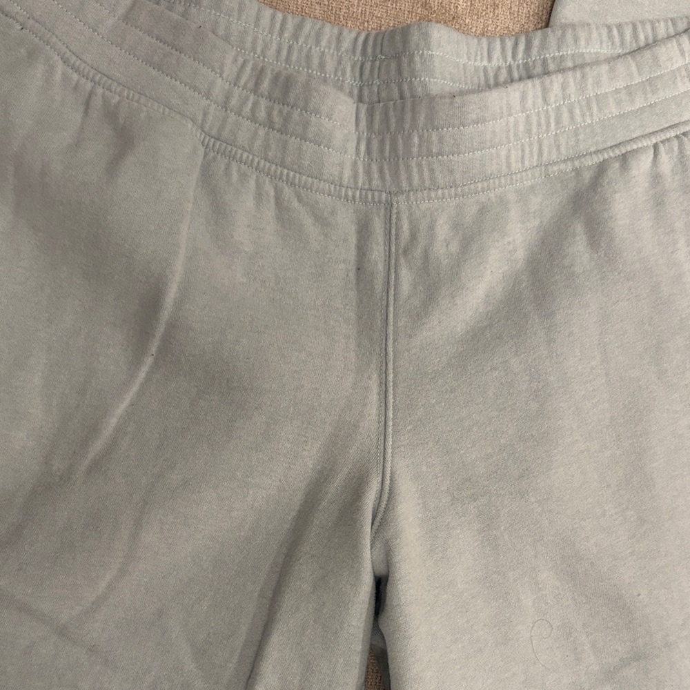 Hollister Heather Gray/light teal blue Lounge Pants